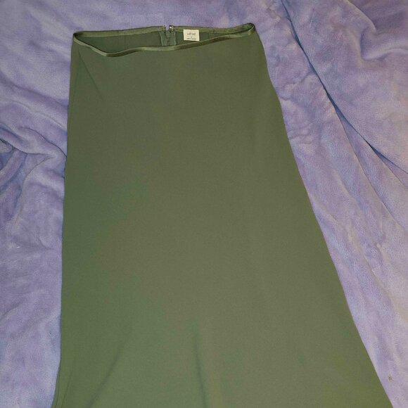 Aritzia Wilfred Devotion Skirt Size 6 Sage Green - Picture 3 of 5